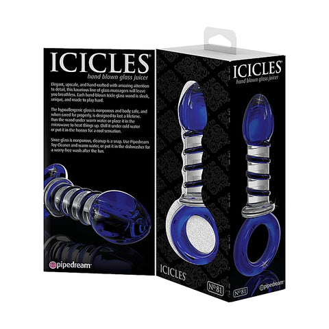 Icicles No. 81 Glass Anal Plug by Pipedream Products