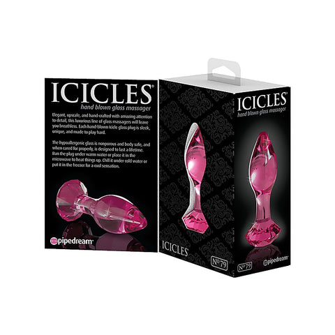 Icicles No. 79 Glass Anal Plug by Pipedream Products