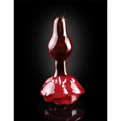 Icicles No 76 Rose Shape Glass Butt Plug by Pipedream