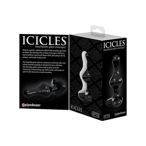 Icicles No. 74 Hand Blown Glass Butt Plug