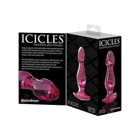 Icicles No. 73 Glass Anal Plug by Pipedream Products