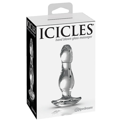 Icicles No. 72 Luxury Glass Butt Plug by Pipedream