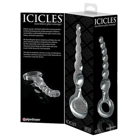 Icicles No 67 Glass Anal Beads Massager