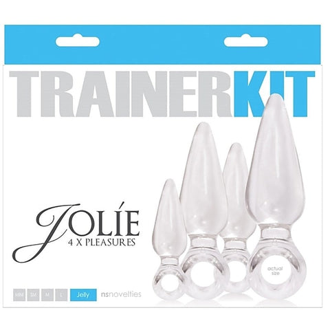 Jolie Trainer Kit - Clear Butt Plug Set by NS Novelties