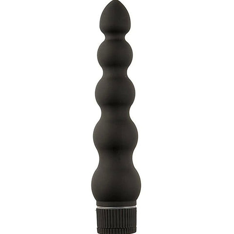 Black Magic 7 Inch Ribbed Anal Vibrator by Doc Johnson