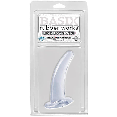 Basix His and Hers G-Spot Plug Clear by Pipedream Products