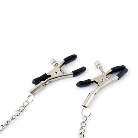 Breast Teasing Metal Collar & Peg Clamps by BDStyle