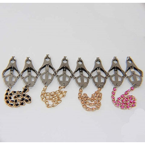 Clover Clamps Pearls & Chain by BDStyle
