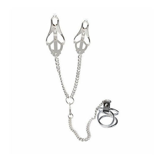 Welled Up Clover Clamps & Cock Ring by BDStyle