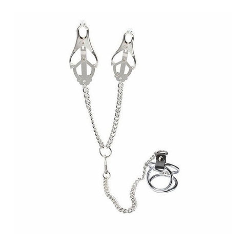 Welled Up Clover Clamps & Cock Ring by BDStyle