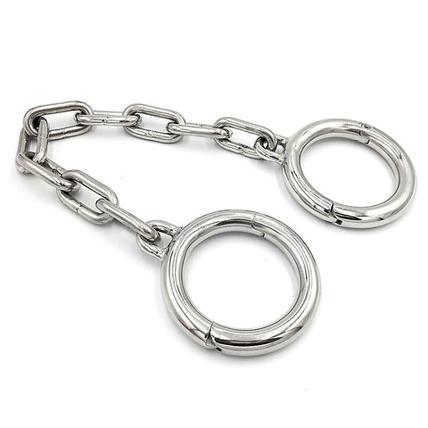 Heavy-Duty Metal Ankle/Wrist Cuffs with Chain by BDStyle