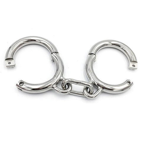Heavy-Duty Metal Ankle/Wrist Cuffs with Chain by BDStyle