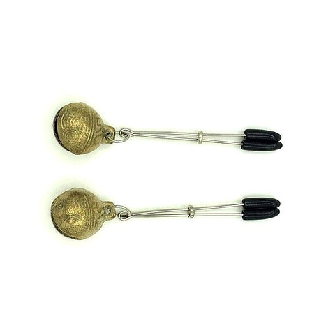 Tweezer Nipple Clamps with Bells by BDStyle