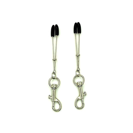 Tweezer Nipple Clamps with Snap Hook by BDStyle