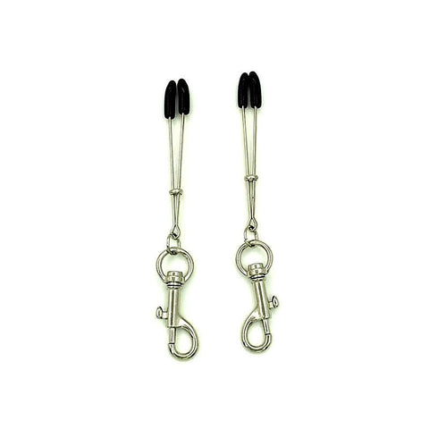 Tweezer Nipple Clamps with Snap Hook by BDStyle