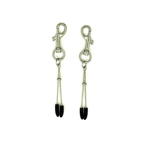 Tweezer Nipple Clamps with Snap Hook by BDStyle