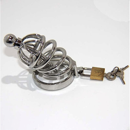 Cock Cage & Penis Plug Small by BDStyle