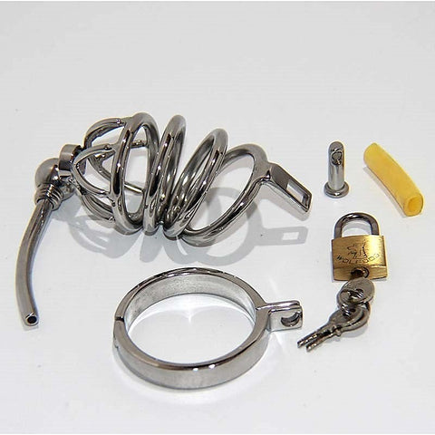 Cock Cage & Penis Plug Small by BDStyle