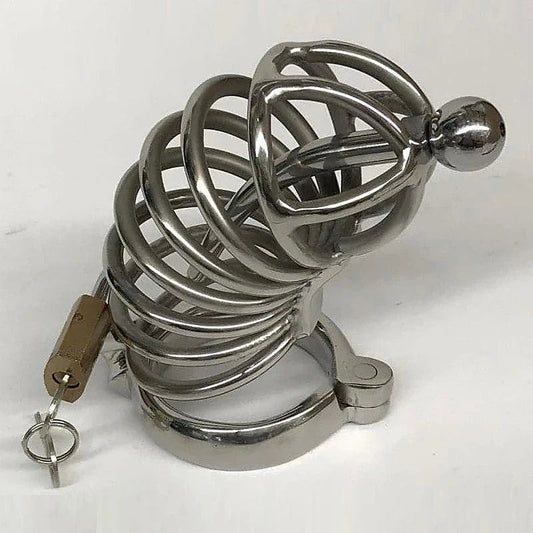 Cock Cage & Penis Plug Large by BDStyle