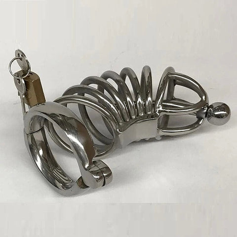 Cock Cage & Penis Plug Large by BDStyle