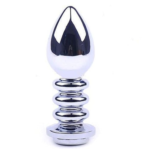 Ribbler Metal Jeweled Butt Plug by BDStyle