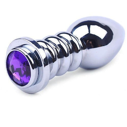 Ribbler Metal Jeweled Butt Plug by BDStyle