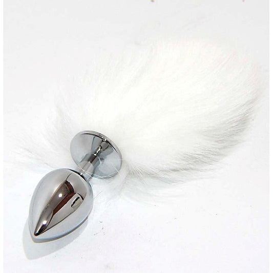 Kitten Tail Metal Butt Plug Silver by BDStyle