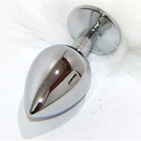 Kitten Tail Metal Butt Plug Silver by BDStyle