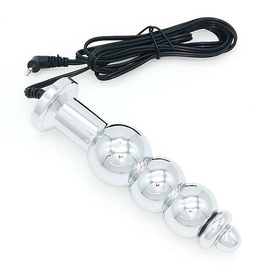 Bipolar Metal Electric Shock Butt Plug by BDStyle