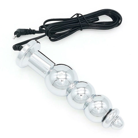 Bipolar Metal Electric Shock Butt Plug by BDStyle
