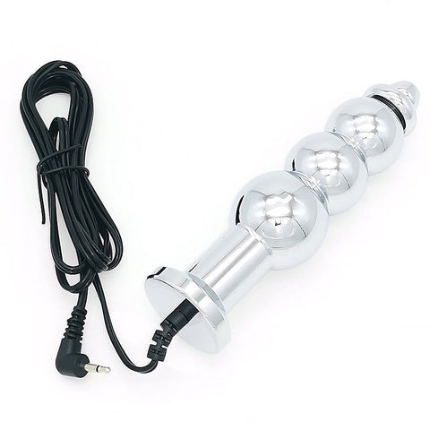 Bipolar Metal Electric Shock Butt Plug by BDStyle