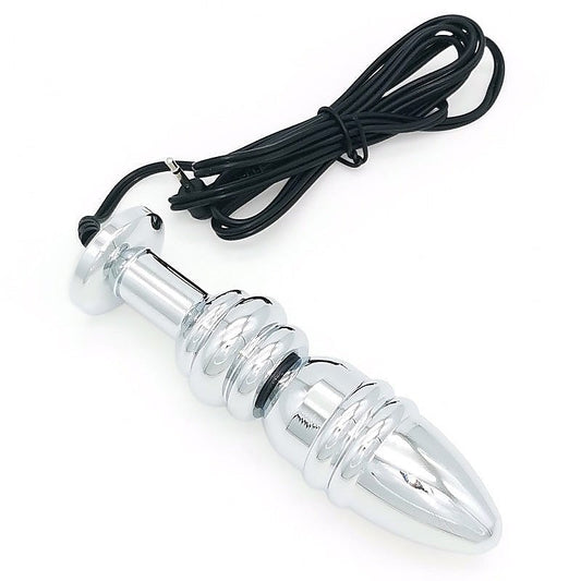 Bipolar Metal Electric Shock Butt Plug by BDStyle