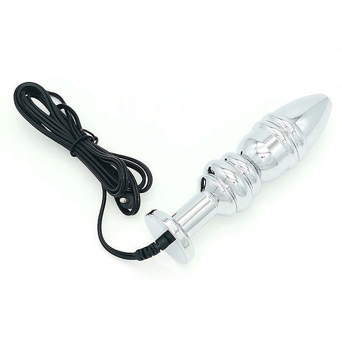 Bipolar Metal Electric Shock Butt Plug by BDStyle