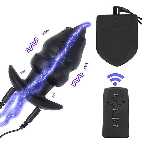 Wireless Electric Shock Anal & Penis Plug by BDStyle