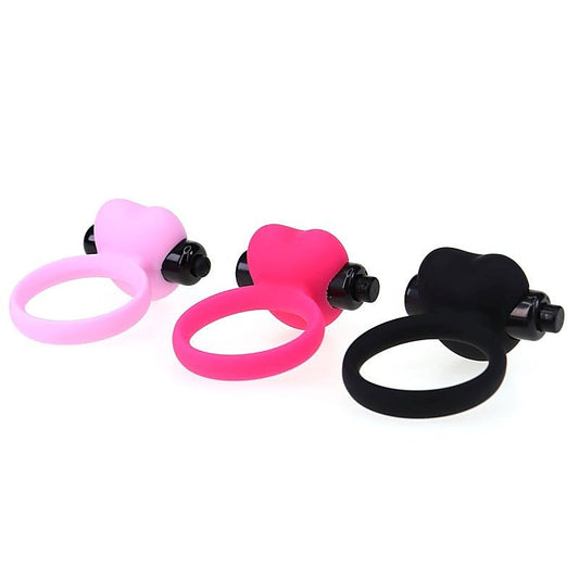 Heart Silicone Vibration Cock Ring by BDStyle