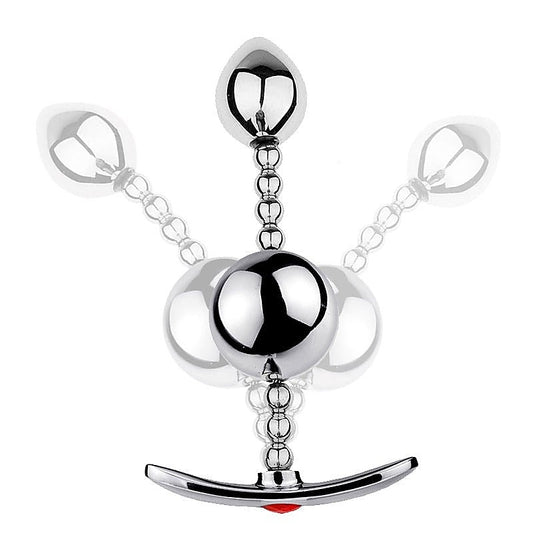 Flexible Double-Ball Steel Butt Plug by BDStyle