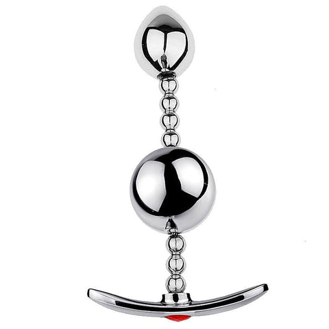 Flexible Double-Ball Steel Butt Plug by BDStyle
