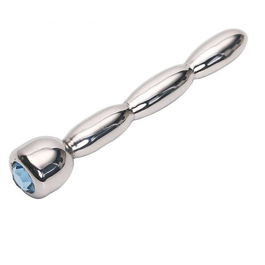 Triple Ascending Jewelled Red Penis Plug by BDStyle