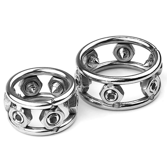 BD Style Men Heavy Cock Rings With 6 Spikes by BDStyle