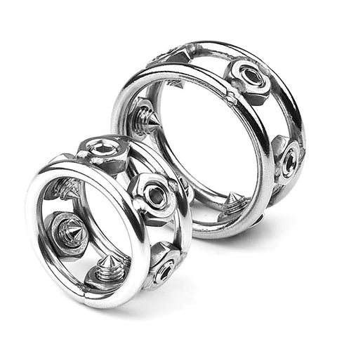 BD Style Men Heavy Cock Rings With 6 Spikes by BDStyle