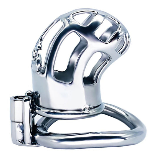 Hex Screw Bent Cock Lock Steel Cage by BDStyle