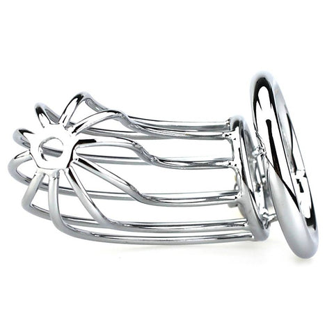 Silver Caged Tiger Male Chastity Device by BDStyle