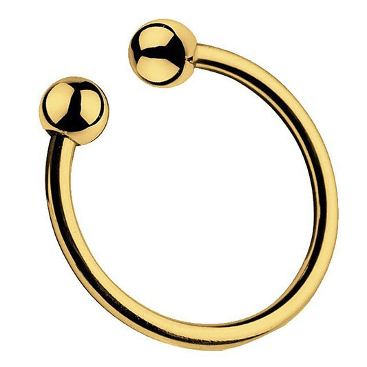 Pressure Point Beaded Steel Glans Ring by BDStyle