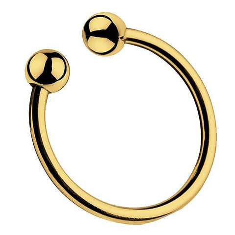 Pressure Point Beaded Steel Glans Ring by BDStyle