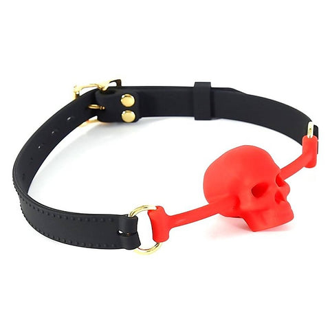 Silicone Human Skull BDSM Play Mouth Gag by BDStyle