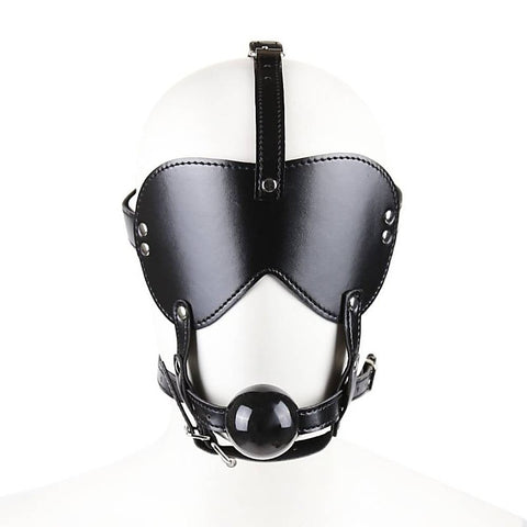 Bondage Gag Harness with Blindfold by BDStyle