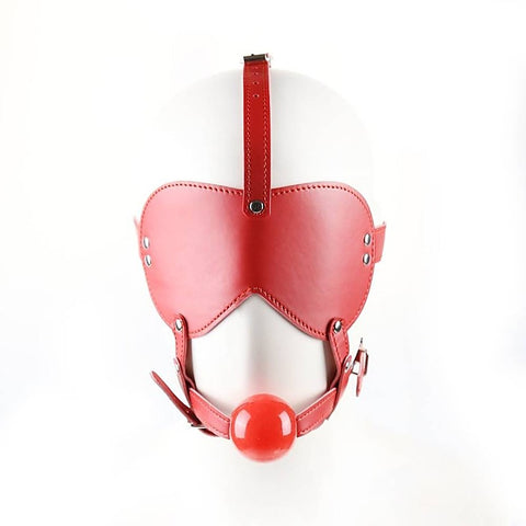 Bondage Gag Harness with Blindfold by BDStyle