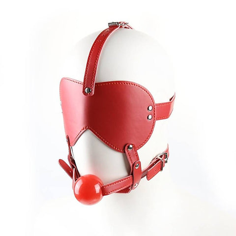 Bondage Gag Harness with Blindfold by BDStyle