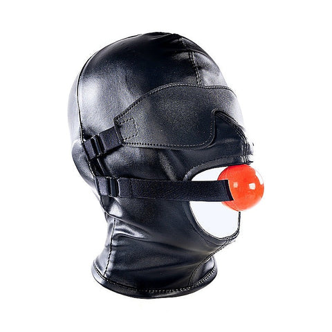 BDSM Play Hood With Blindfold And Mouth Gag by BDStyle