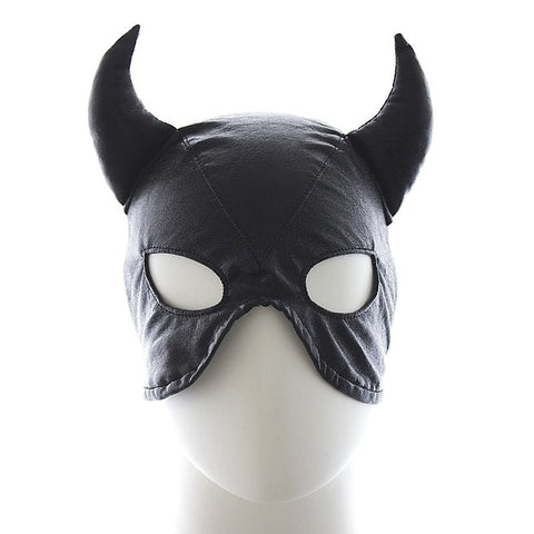 Ox Horn Face Extreme Restraint Bondage Hood by BDStyle